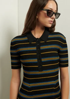 Women Derek Lam Dresses & Skirts<Alani Short Sleeve Polo Dress