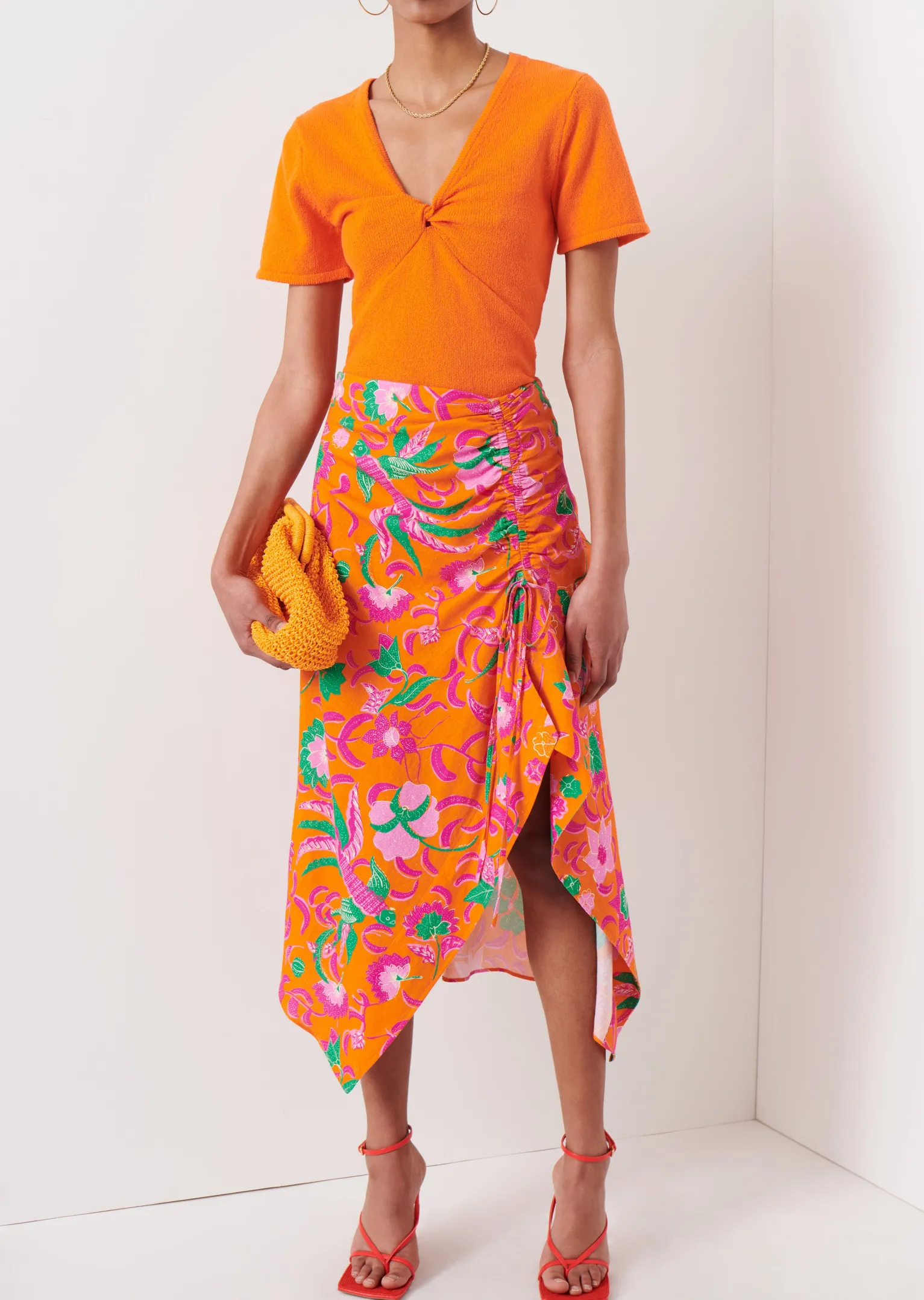 Women Derek Lam Dresses & Skirts<Alora Ruched Midi Skirt