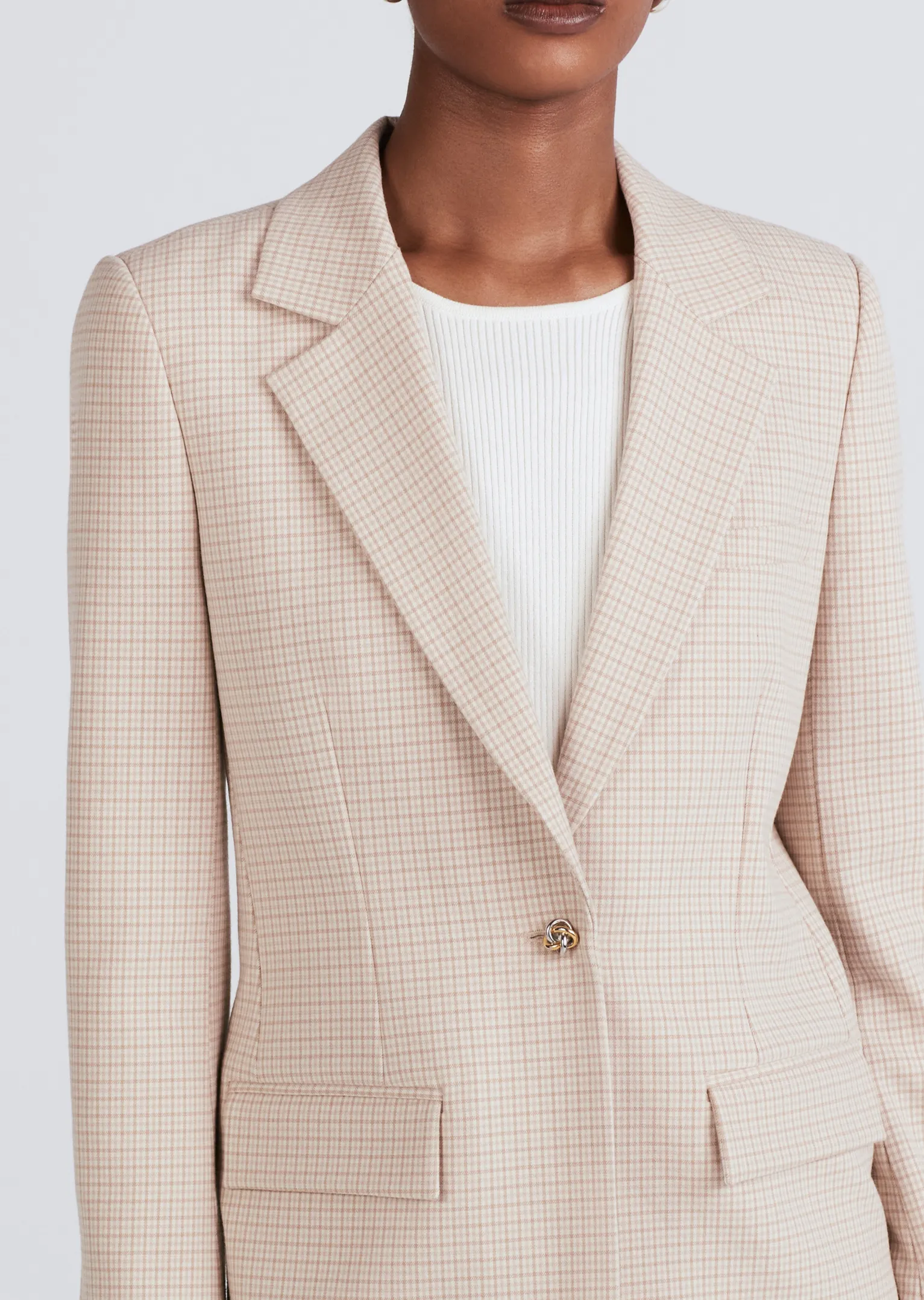 Women Derek Lam Jackets & Coats<Amal Single Breasted Combo Jacket