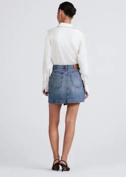 Women Derek Lam Denim<Ana Asymm Mini