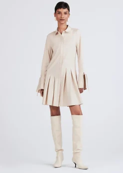 Women Derek Lam Dresses & Skirts<Andrea Long Sleeve Mini Shirtdress