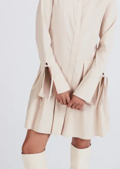 Women Derek Lam Dresses & Skirts<Andrea Long Sleeve Mini Shirtdress