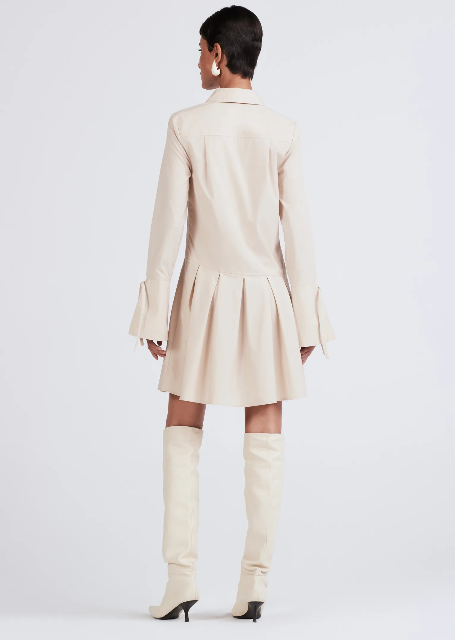 Women Derek Lam Dresses & Skirts<Andrea Long Sleeve Mini Shirtdress