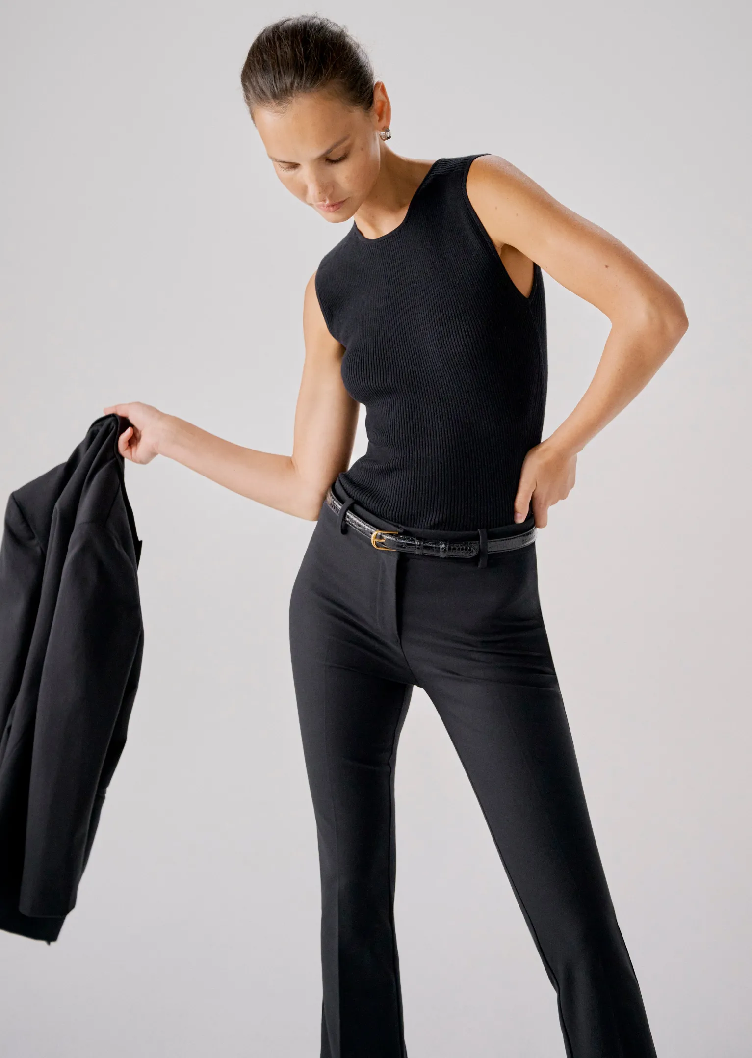 Women Derek Lam Essentials<Ariana Muscle Ribbed Sweater Tank