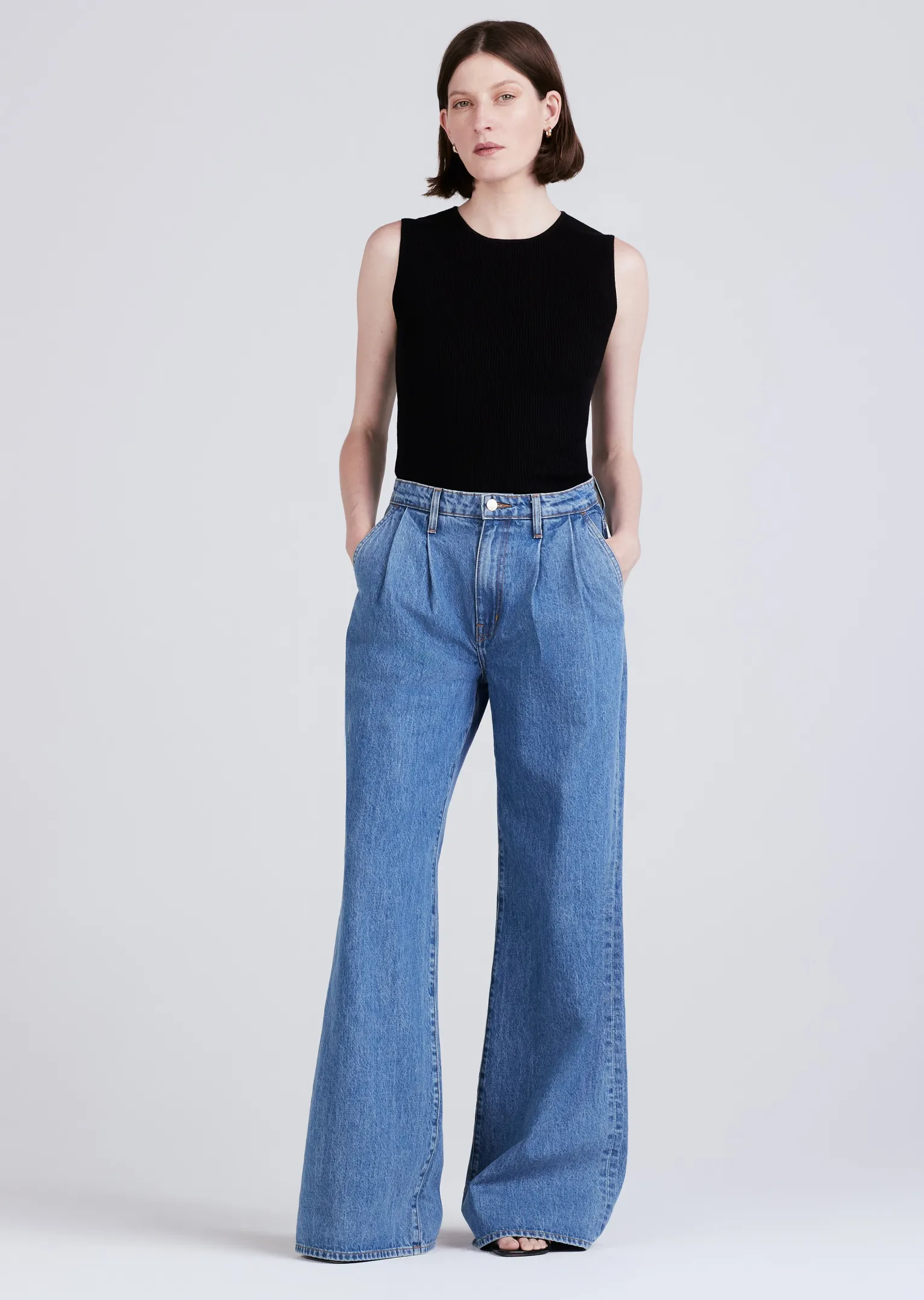 Women Derek Lam Essentials<Ariana Muscle Ribbed Sweater Tank
