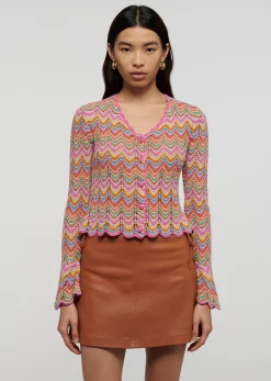 Women Derek Lam Sweaters<Arya Scallopped Cardigan
