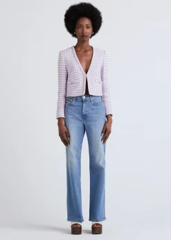 Women Derek Lam Jackets & Coats<Astrid V-Neck Crop Jacket