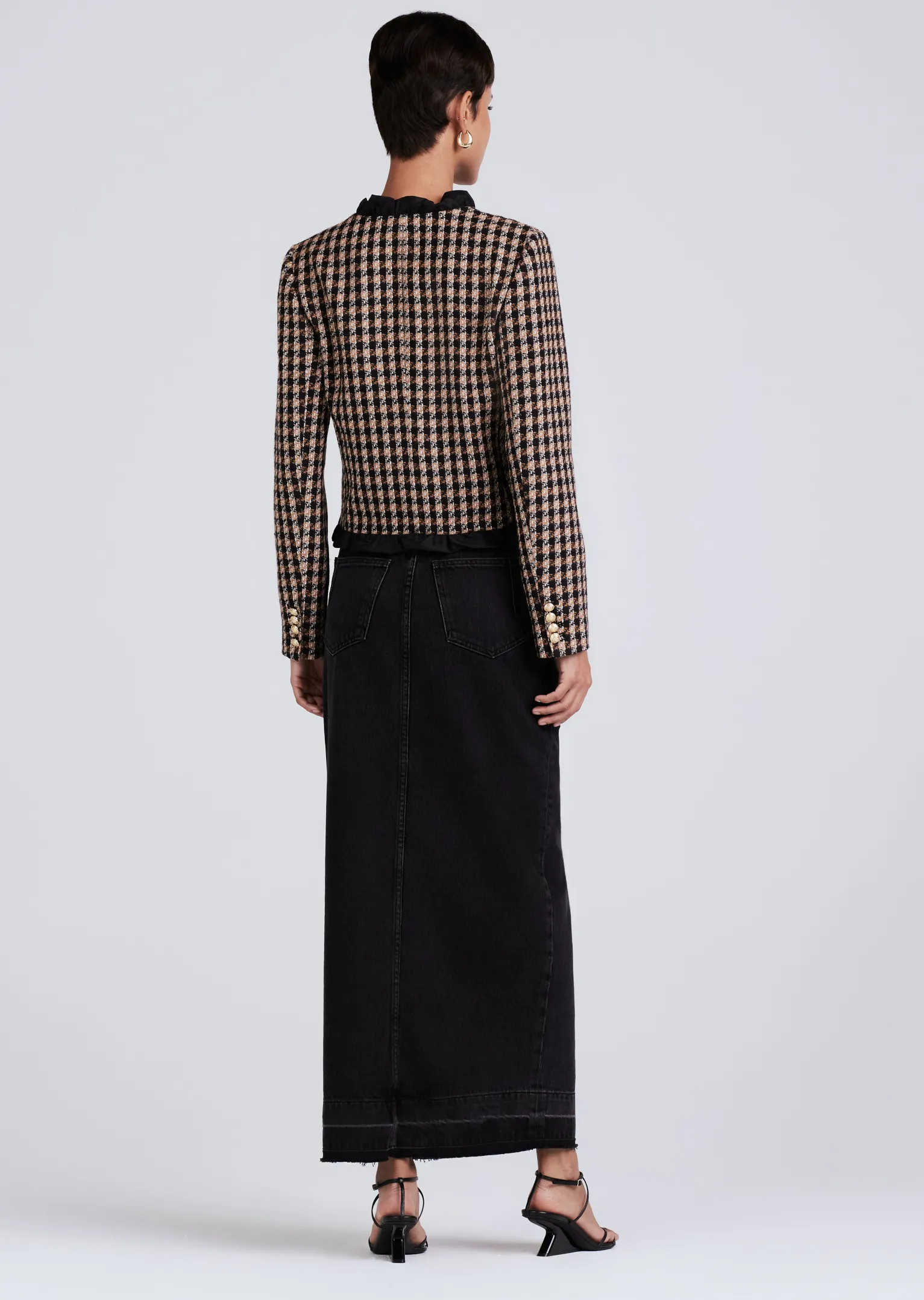 Women Derek Lam Jackets & Coats<Betti Twisted Ruffle Trim Jacket