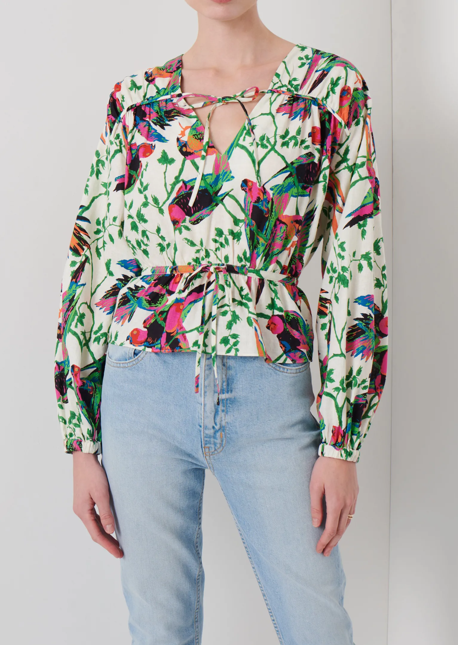 Women Derek Lam Tops<Breanna Long Sleeve Gathered Top