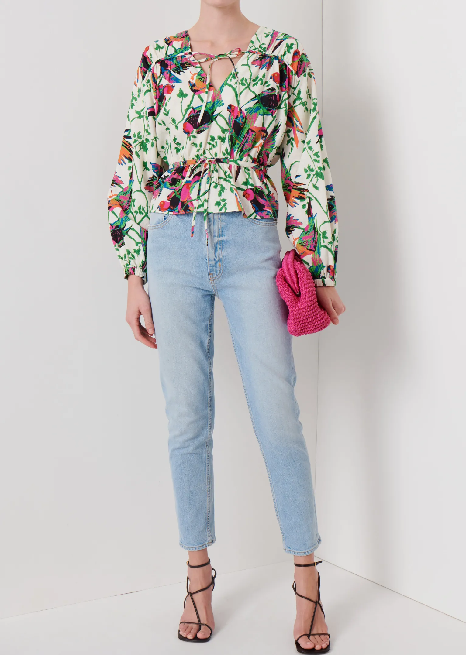Women Derek Lam Tops<Breanna Long Sleeve Gathered Top