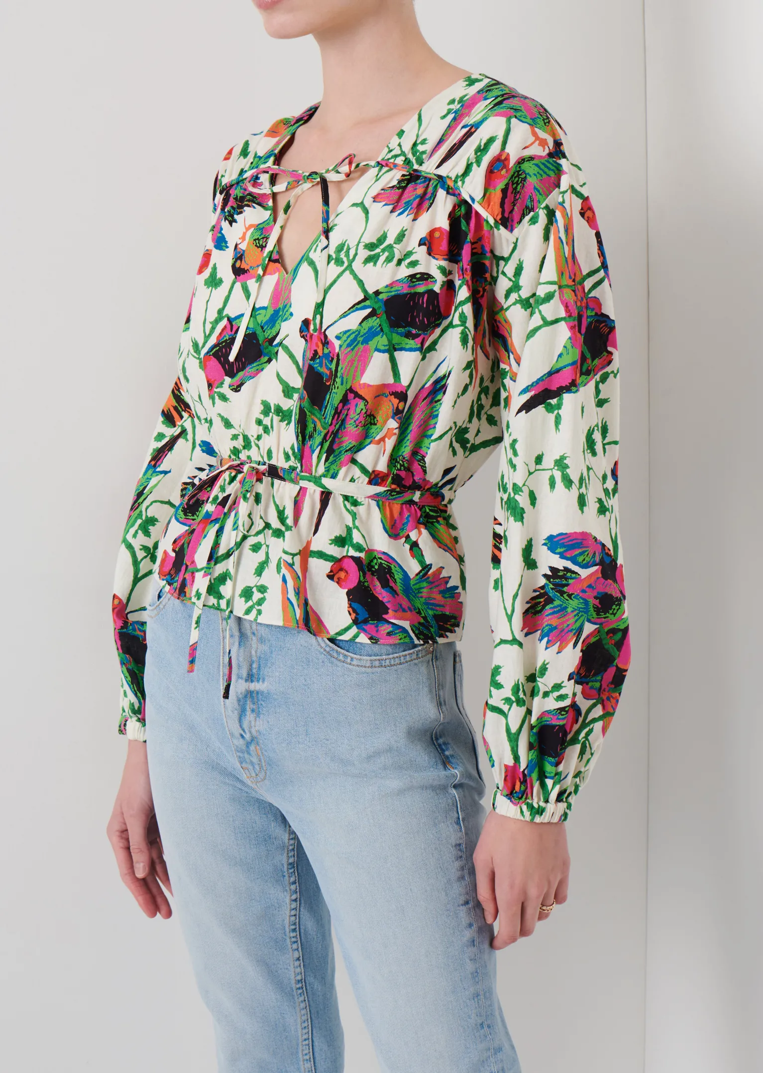 Women Derek Lam Tops<Breanna Long Sleeve Gathered Top