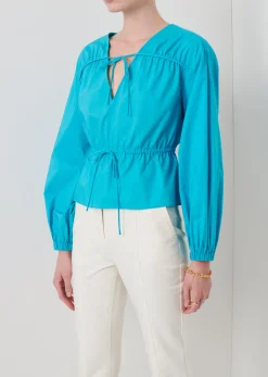 Women Derek Lam Tops<Breanna Long Sleeve Gathered Top