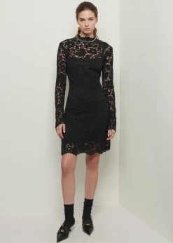 Women Derek Lam Dresses & Skirts<Britney Long Sleeve Mock Neck Dress