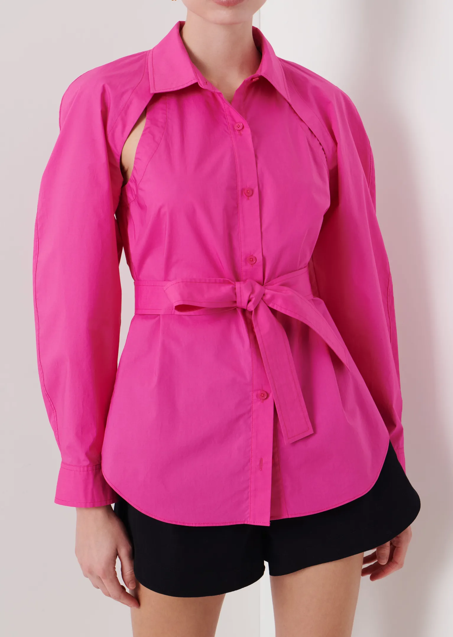 Women Derek Lam Tops<Casper Bolero Sleeve Button Down Top