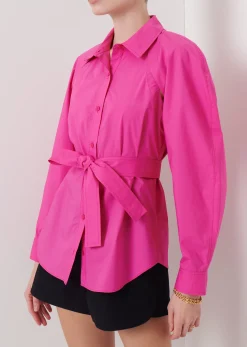 Women Derek Lam Tops<Casper Bolero Sleeve Button Down Top