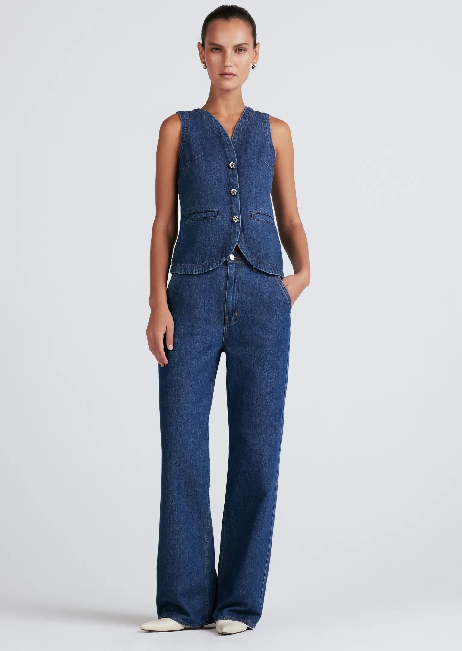 Women Derek Lam Denim<Cassie Denim Vest