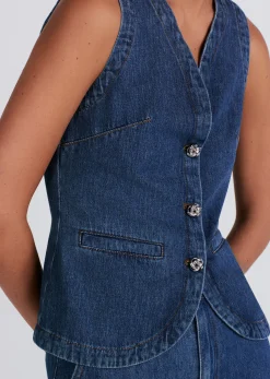 Women Derek Lam Denim<Cassie Denim Vest
