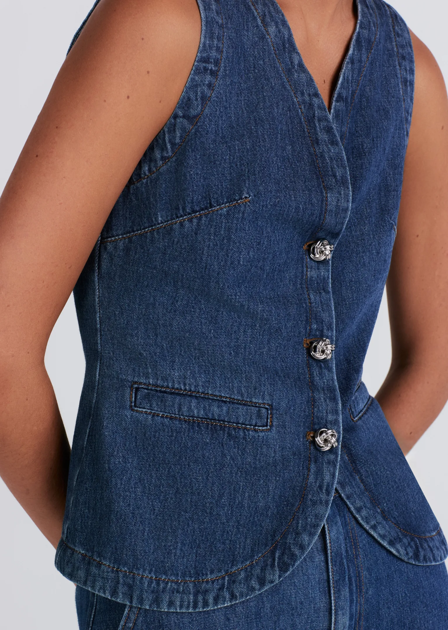 Women Derek Lam Denim<Cassie Denim Vest