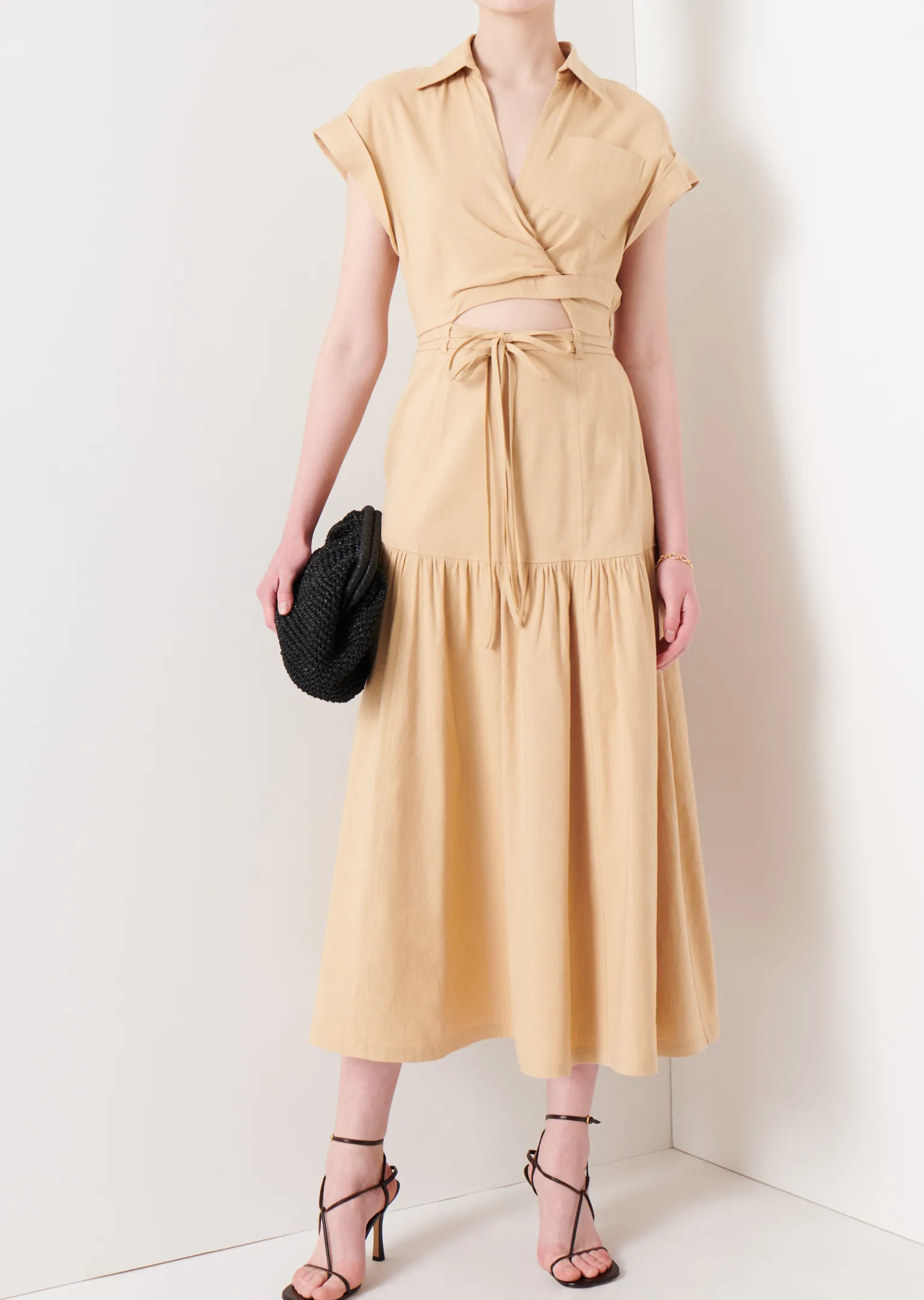 Women Derek Lam Dresses & Skirts<Charlene Cut-Out Shirt Dress