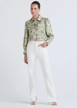 Women Derek Lam Jackets & Coats<Chloe Puff Sleeve Utility Jacket