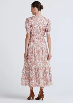 Women Derek Lam Dresses & Skirts<Columba Puff Sleeve V-Neck Dress