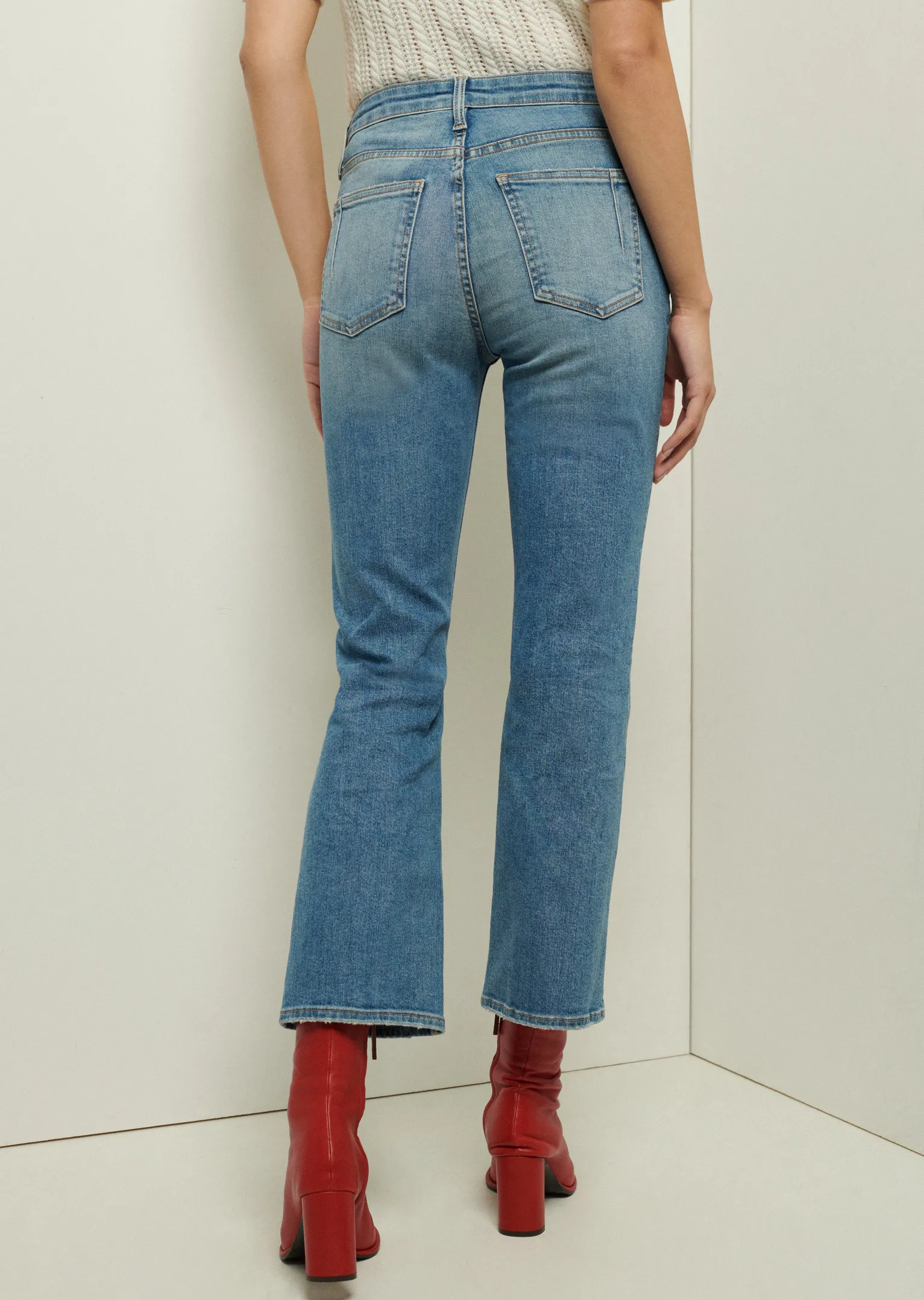 Women Derek Lam Pants & Shorts<Crosby High Rise Crop Flare Jeans