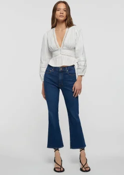 Women Derek Lam Pants & Shorts<Crosby High Rise Crop Flare Jeans