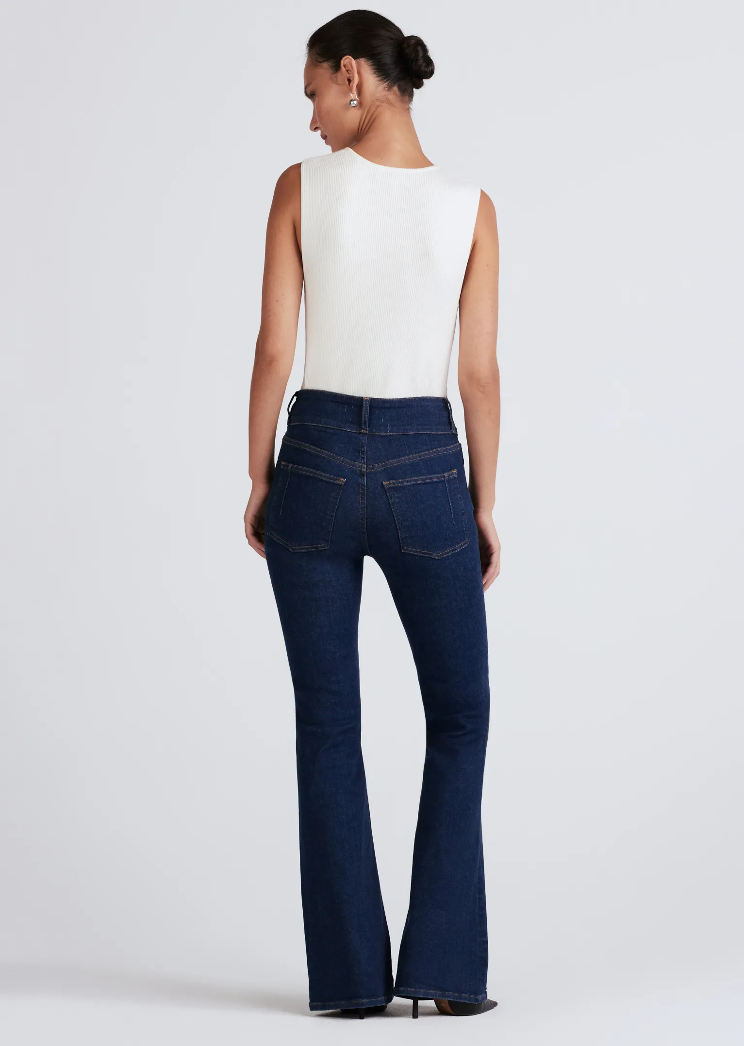 Women Derek Lam Denim<Crosby High Rise Flare W/ Pintuck