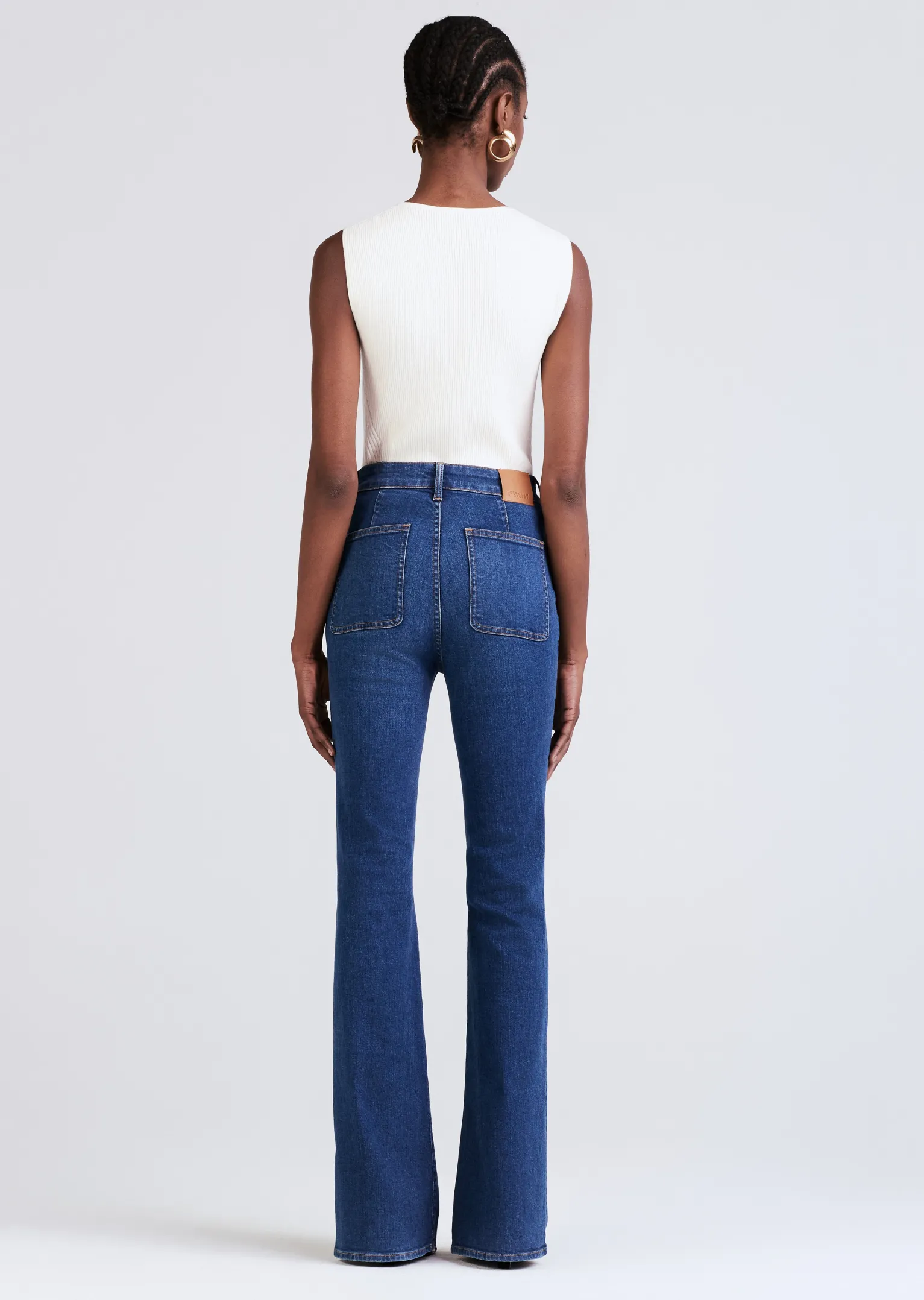 Women Derek Lam Denim<Crosby Patch Pocket Flare Jeans