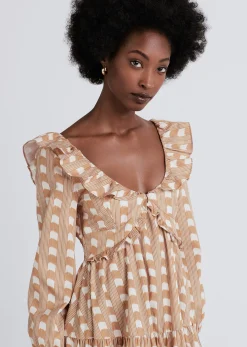 Women Derek Lam Dresses & Skirts<Daina V-Neck Ruffle Dress