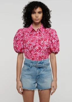 Women Derek Lam Tops<Daria Balloon Sleeve Shirt