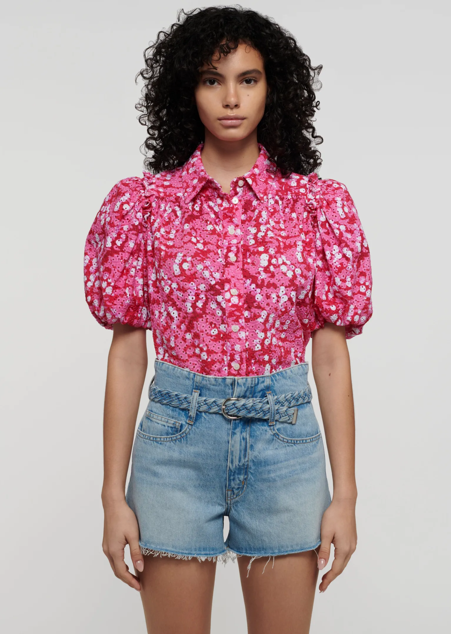 Women Derek Lam Tops<Daria Balloon Sleeve Shirt