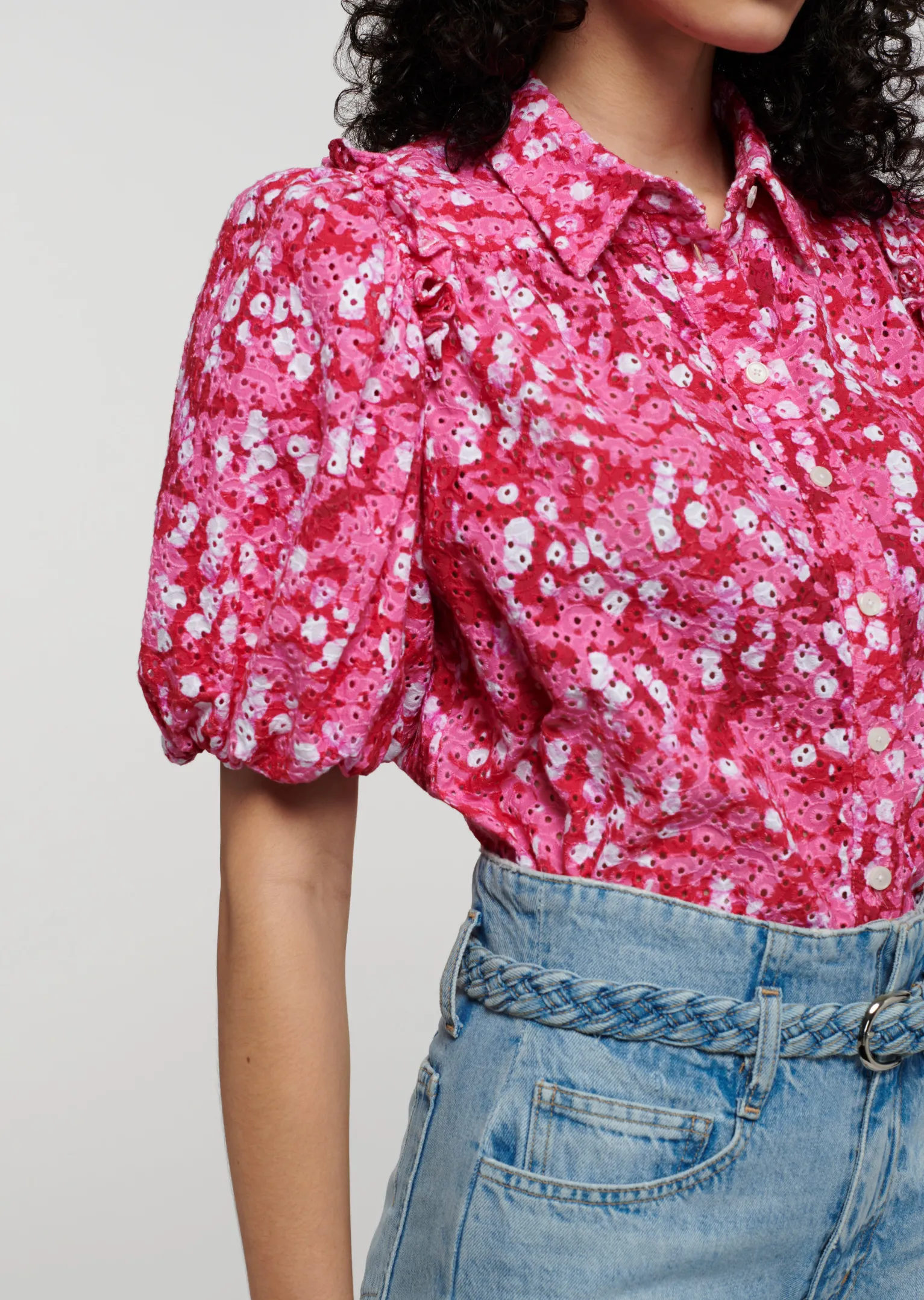 Women Derek Lam Tops<Daria Balloon Sleeve Shirt
