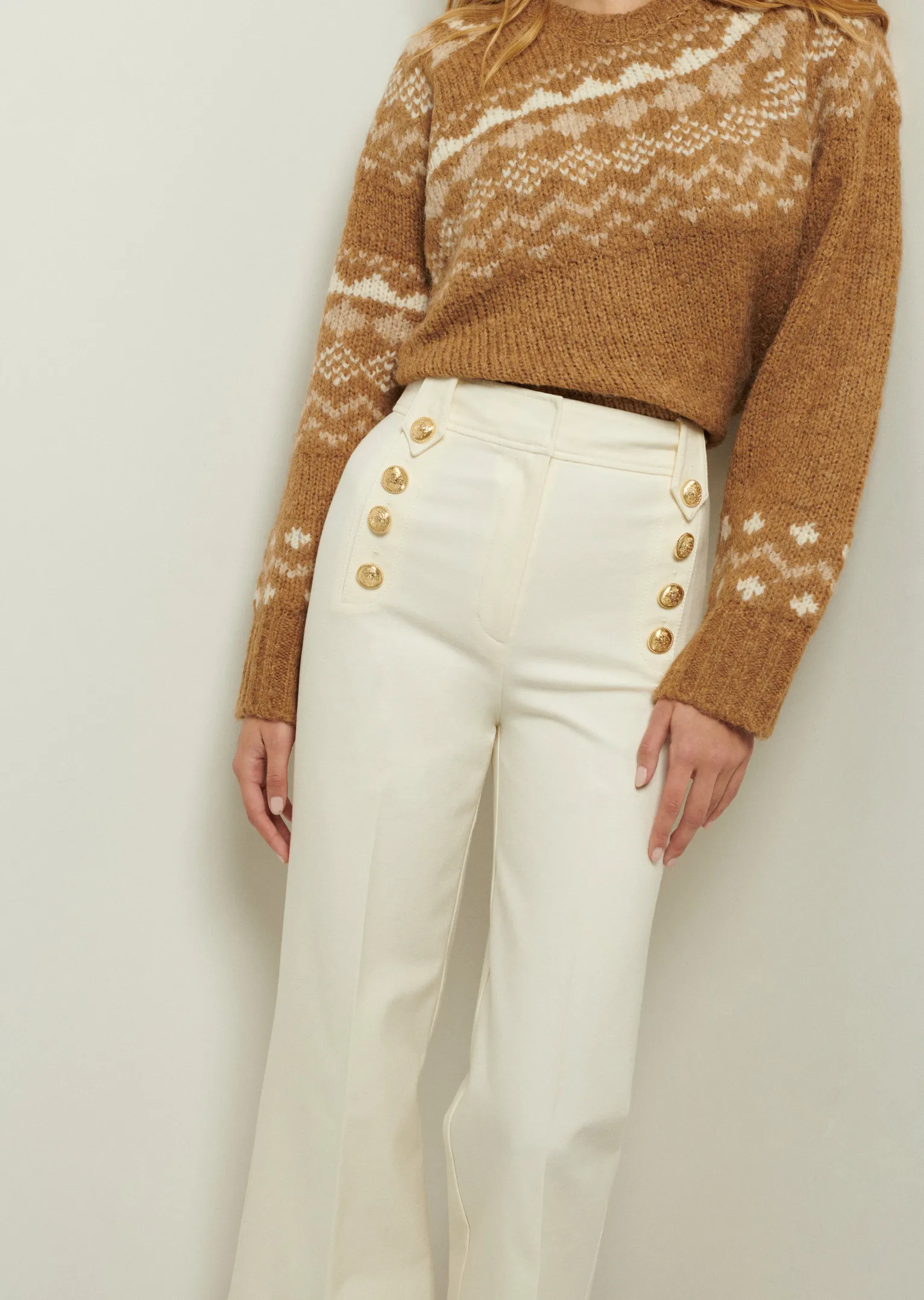 Women Derek Lam Pants & Shorts<Delos Crop Wide Leg Sailor Pants