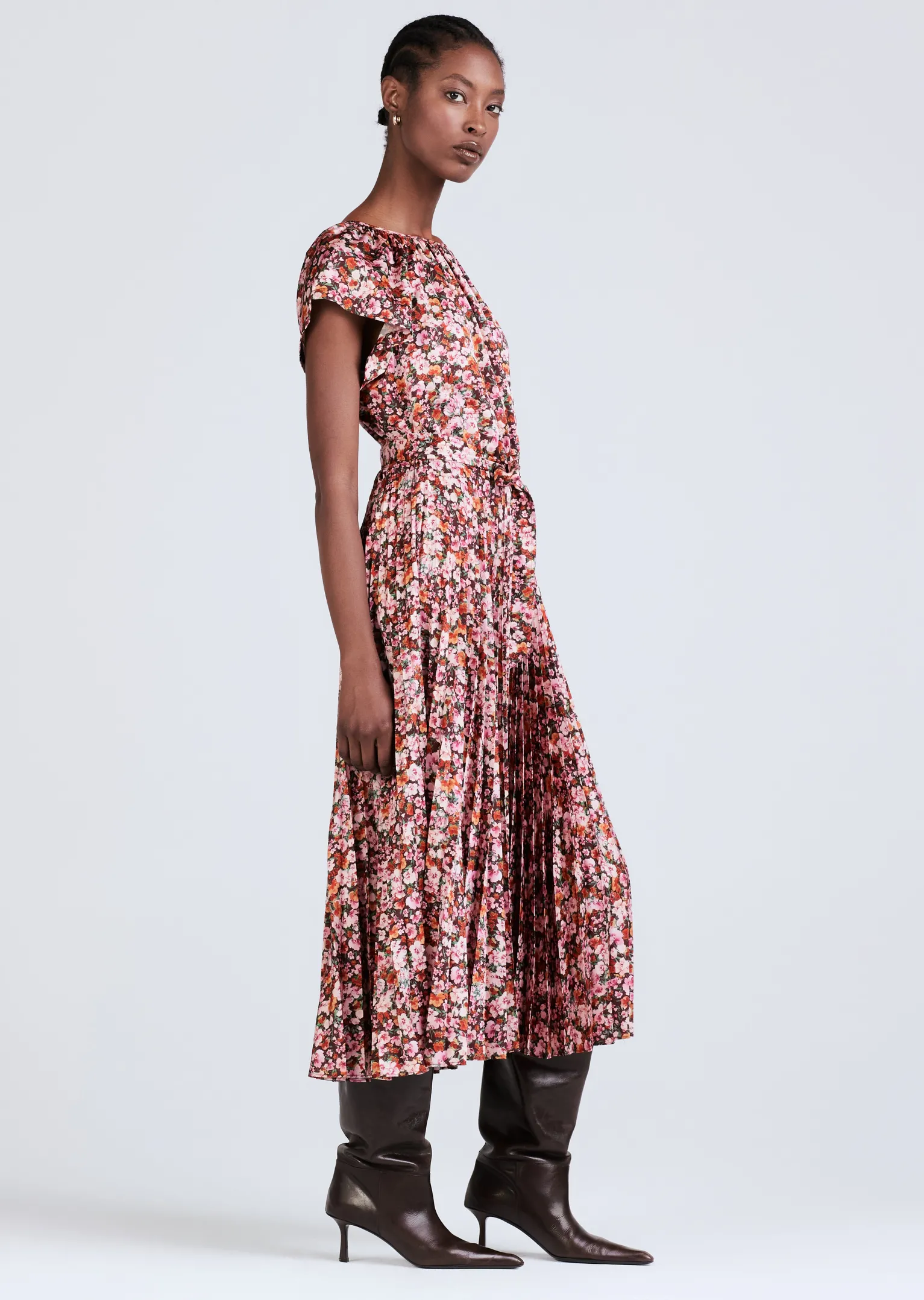 Women Derek Lam Dresses & Skirts<Demetria Flutter Sleeve Midi Dress