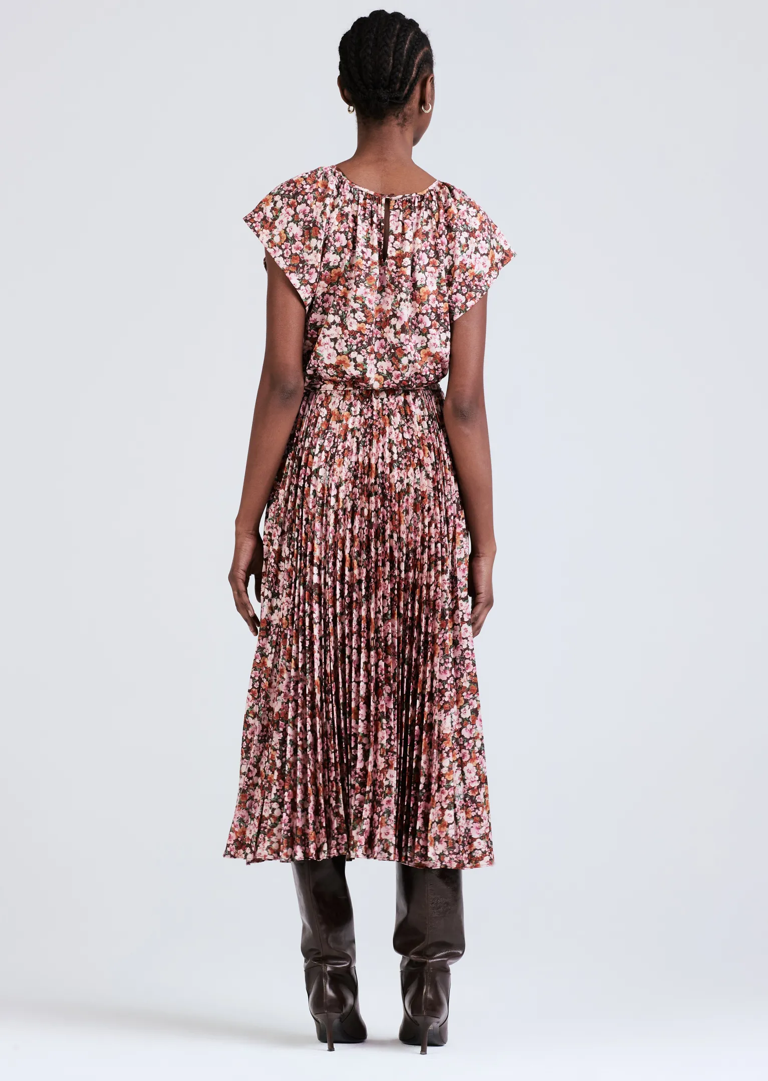 Women Derek Lam Dresses & Skirts<Demetria Flutter Sleeve Midi Dress