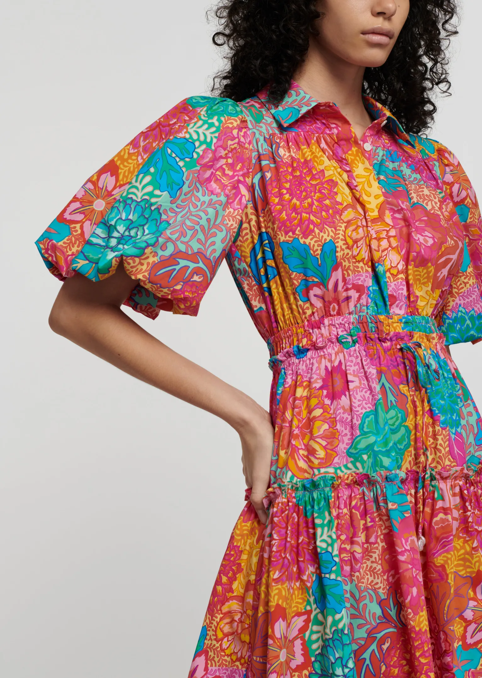 Women Derek Lam Dresses & Skirts<Doha Balloon Sleeve Shirt Dress