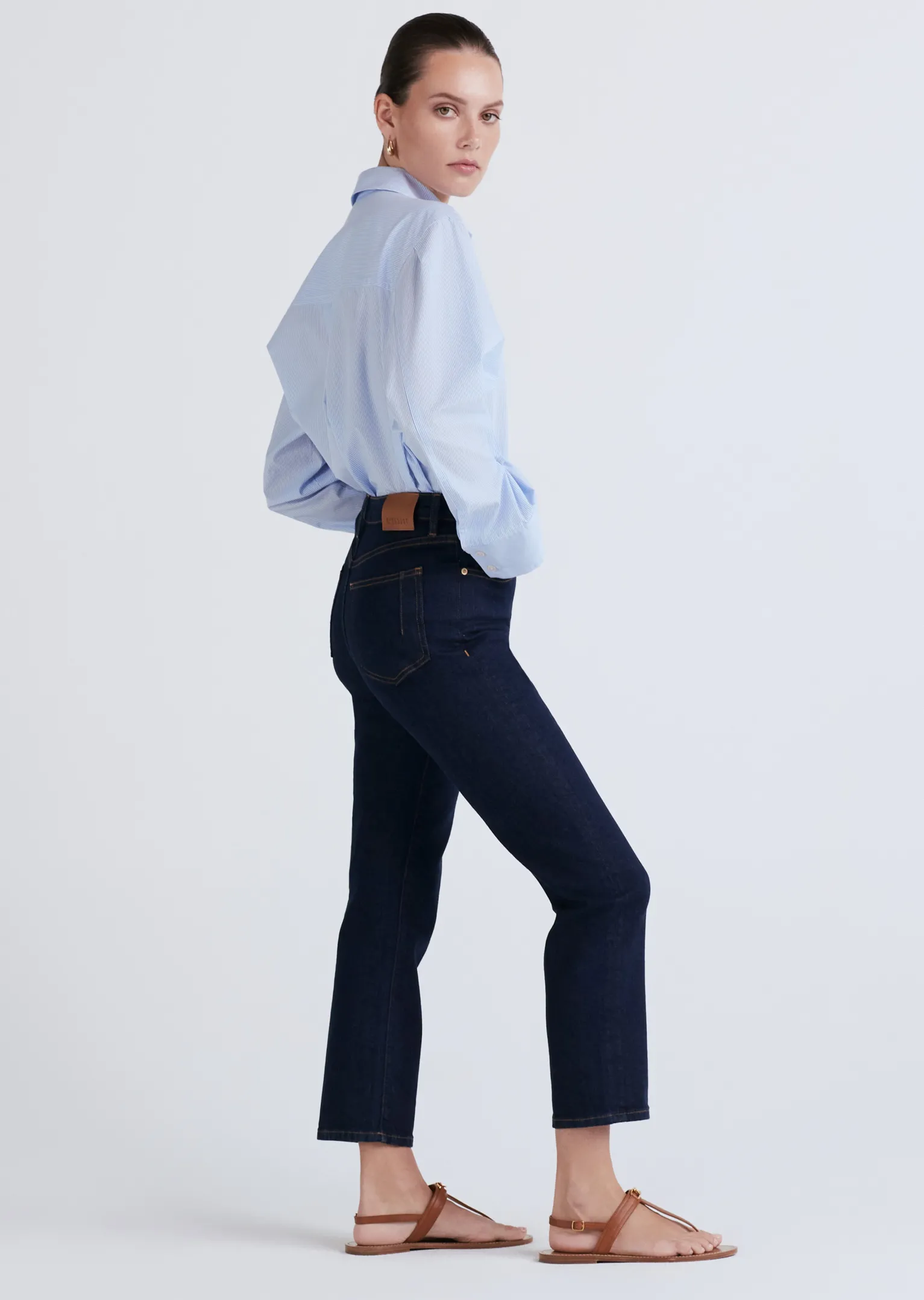 Women Derek Lam Pants & Shorts<Drew High Rise Crop Straight
