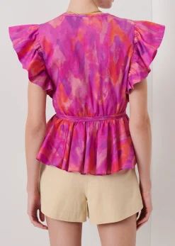 Women Derek Lam Tops<Ember V-Neck Wrap Top