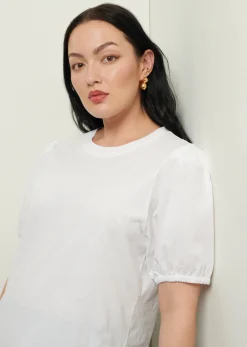 Women Derek Lam Essentials<Eva Puff Sleeve T-Shirt