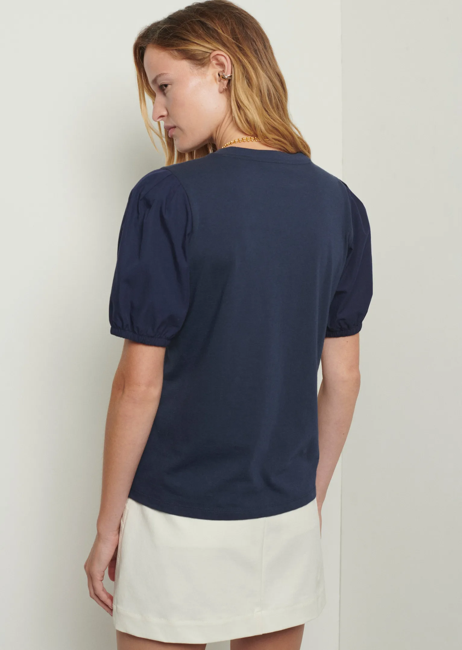 Women Derek Lam Essentials<Eva Puff Sleeve T-Shirt