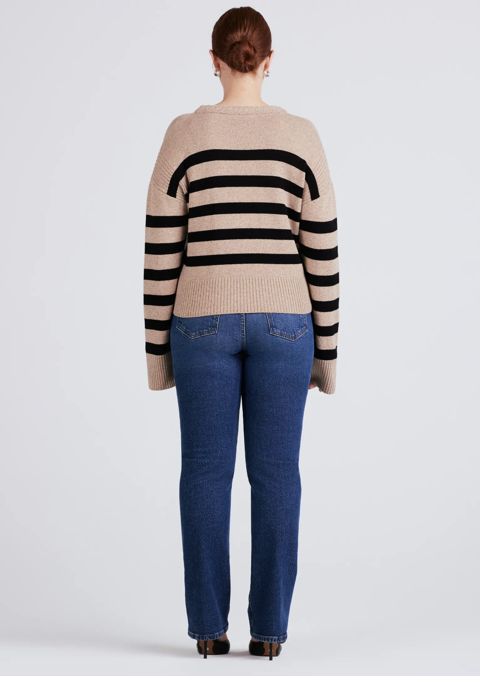 Women Derek Lam Sweaters<Farah Stripe Crewneck Sweater