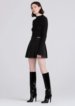 Women Derek Lam Dresses & Skirts<Filomena Knit Combo Pleated Mini Dress