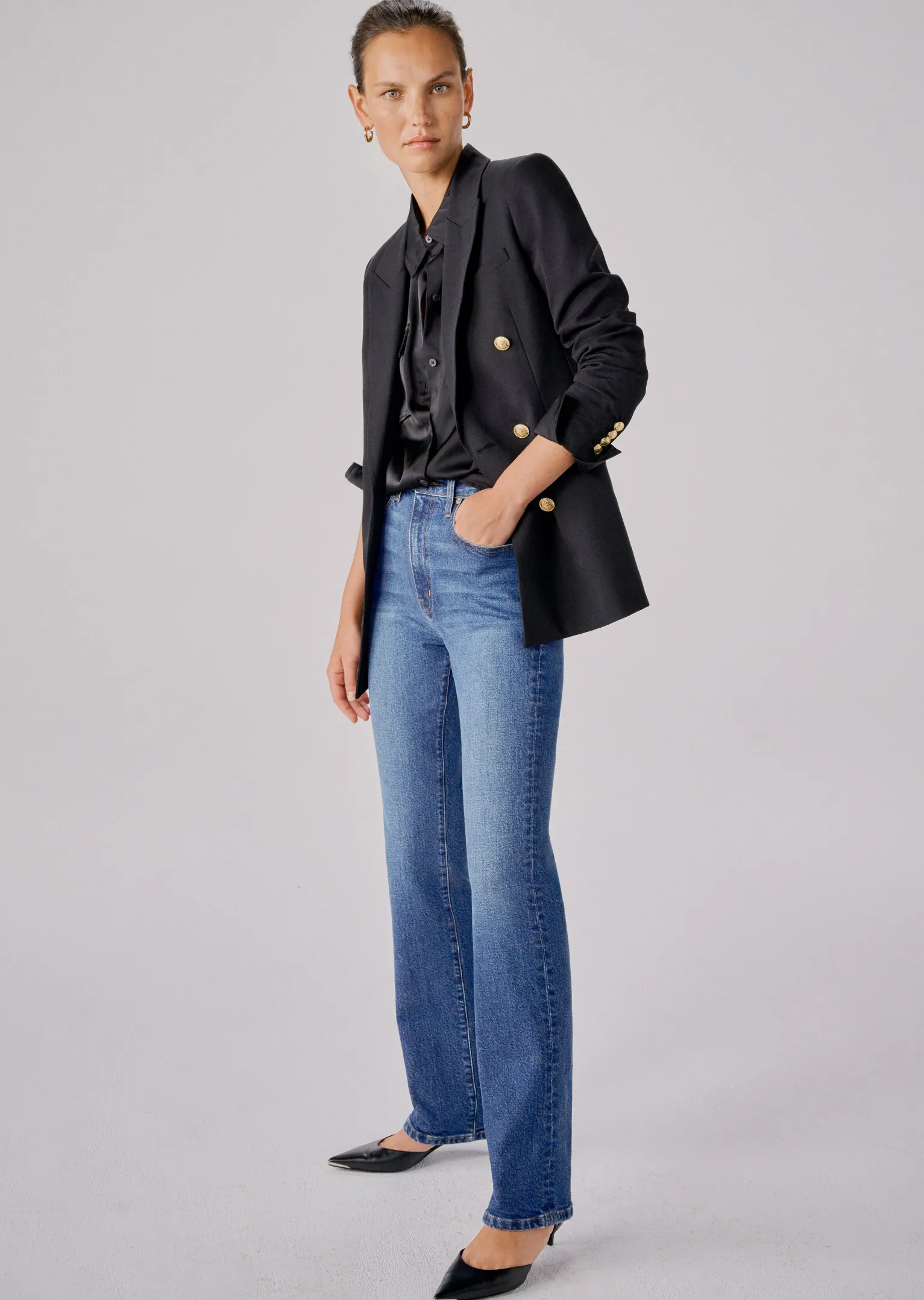 Women Derek Lam Denim<Frankie High Rise Straight Jeans
