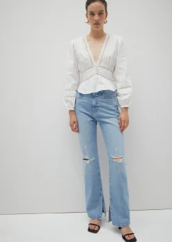 Women Derek Lam Pants & Shorts<Frankie Ultra High Rise Straight Leg Jeans