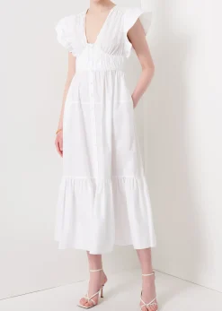 Women Derek Lam Dresses & Skirts<Greta Ruffle Sleeve Dress