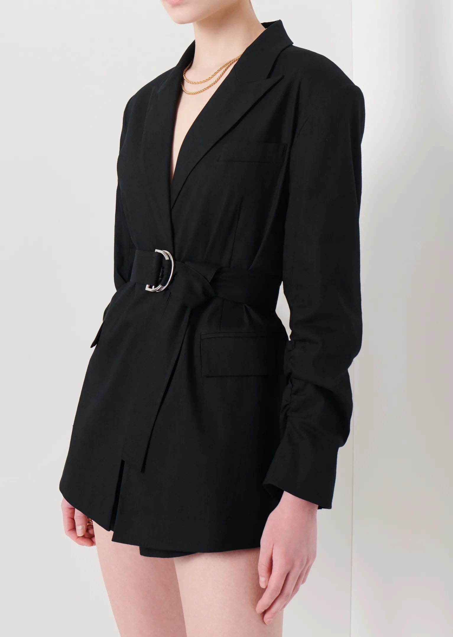 Women Derek Lam Jackets & Coats<Harrison Gathered Sleeve Blazer