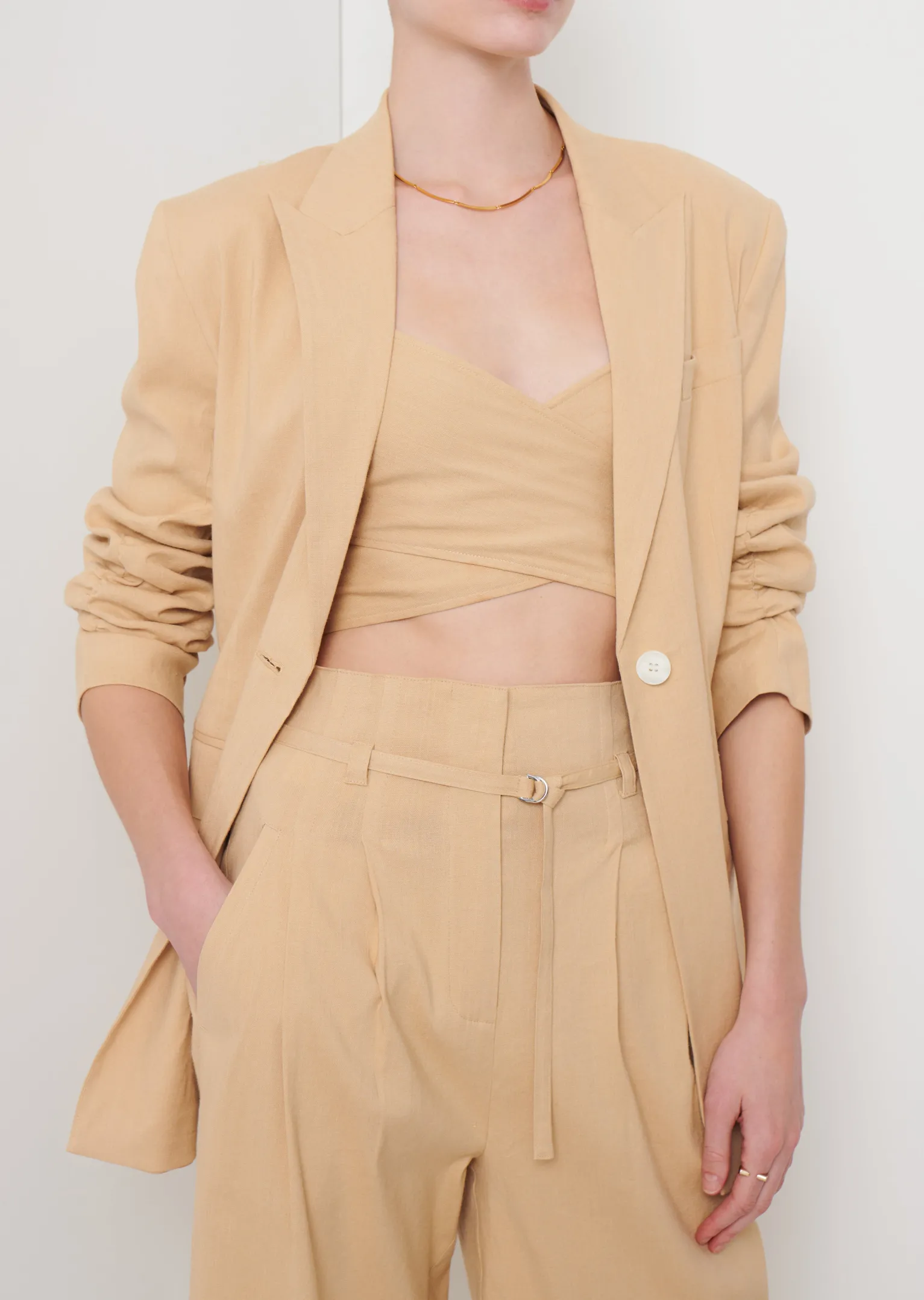 Women Derek Lam Jackets & Coats<Harrison Gathered Sleeve Blazer