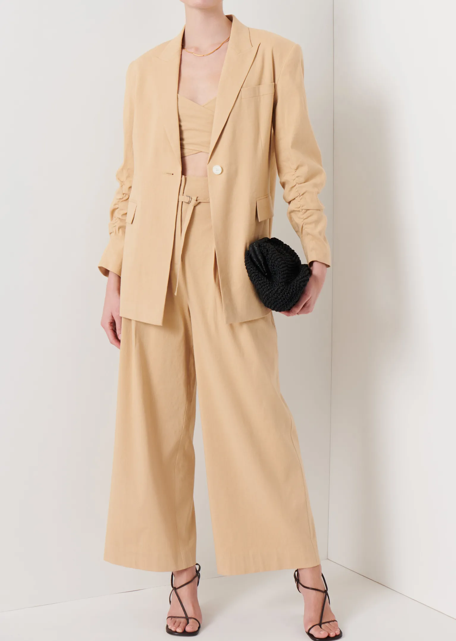 Women Derek Lam Jackets & Coats<Harrison Gathered Sleeve Blazer