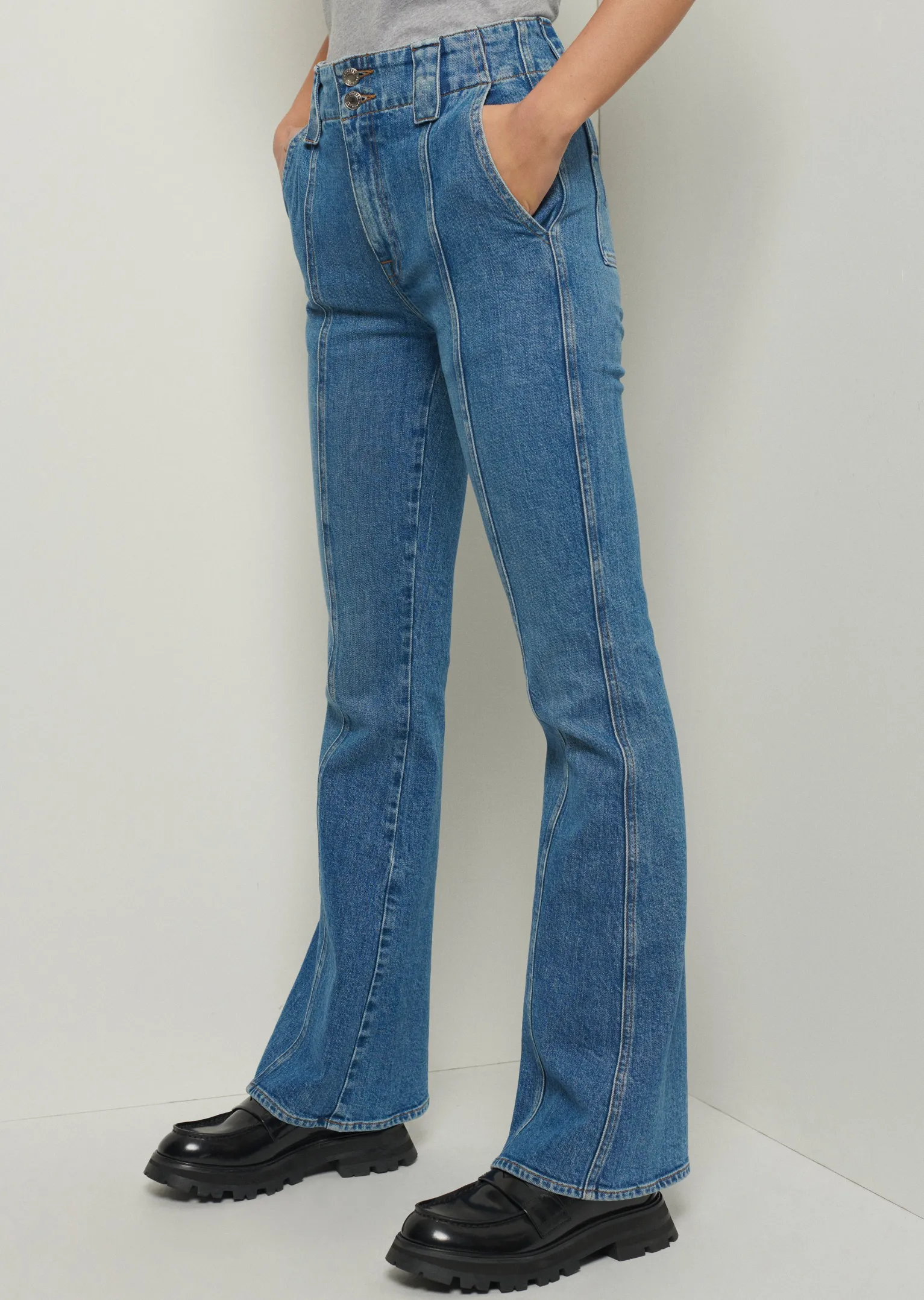 Women Derek Lam Pants & Shorts<Holland Utility Flared Jeans